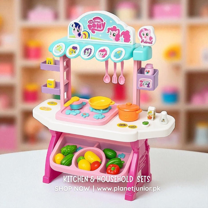 Little Pony Kitchen Set with Accessories - BLL - GT - 926 - 22PN - Planet Junior