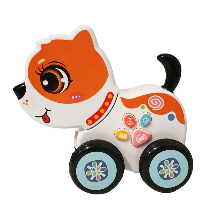 Lovely Electric Puppy Train – Mommy Dog with Two Adorable Puppies - AKT0625 - Planet Junior