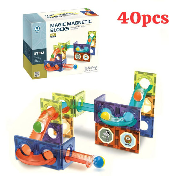 Magic Magnetic Blocks | 40 pcs - BLL - BL - 1200 - Planet Junior