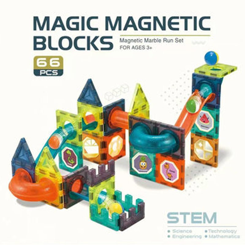 Magic Magnetic Blocks | 66 pcs - BLL - BL - 1201 - Planet Junior