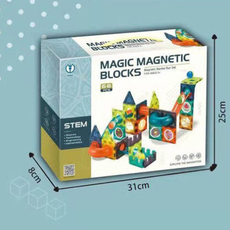 Magic Magnetic Blocks | 66 pcs - BLL - BL - 1201 - Planet Junior