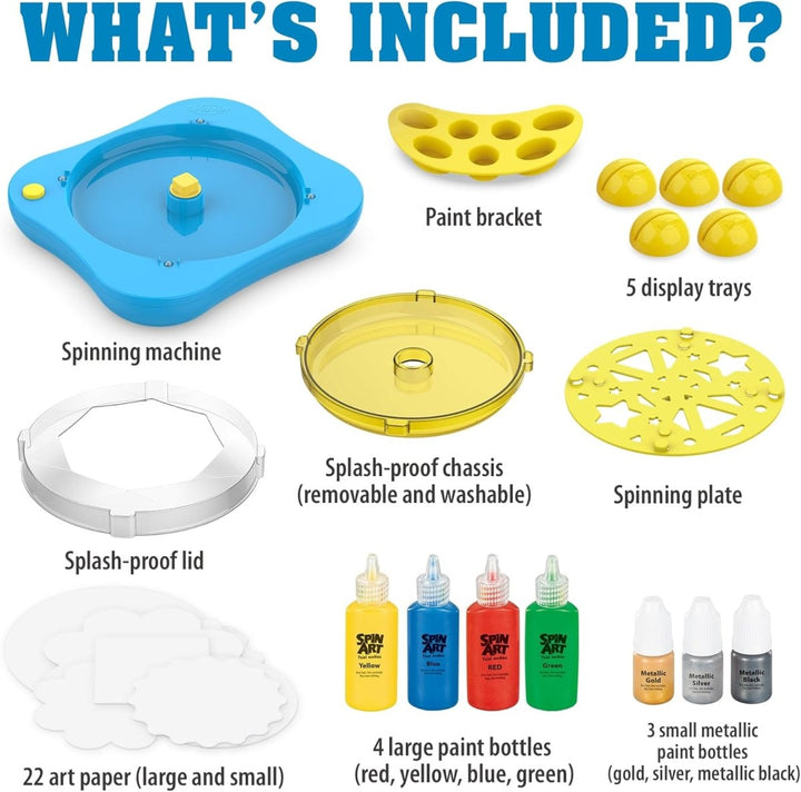 Magic Spin & Paint Art Kit – Creative Light & Music Craft for Kids - AKT - 1856 - Planet Junior