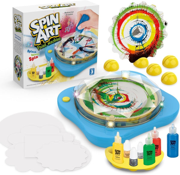 Magic Spin & Paint Art Kit – Creative Light & Music Craft for Kids - AKT - 1856 - Planet Junior