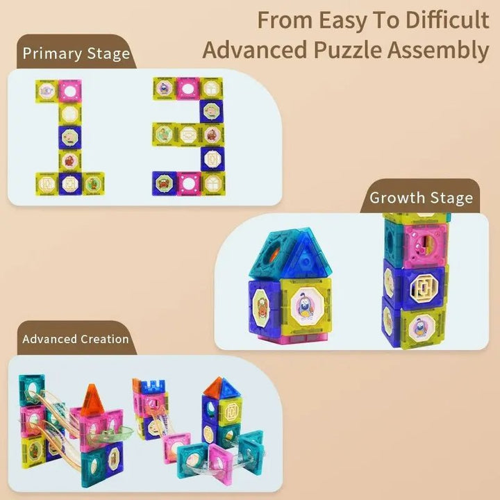 Magnetic Building Blocks for Kids – Creative Play & Learning Fun - SLT - C0098 - Planet Junior