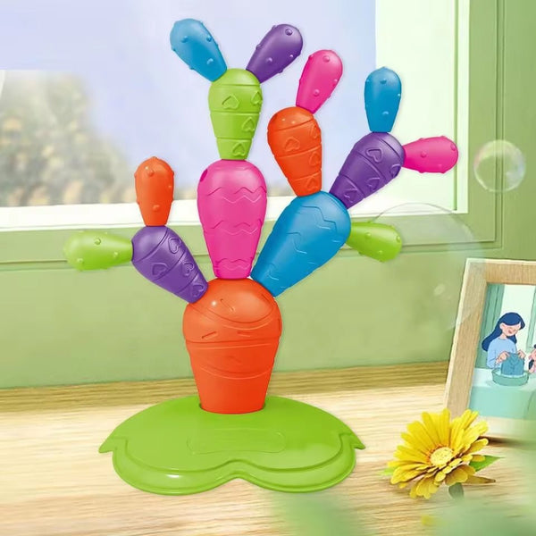 Magnetic Cactus shaped Matching Block | 16 Pcs - BLL - BL - 394A - Planet Junior