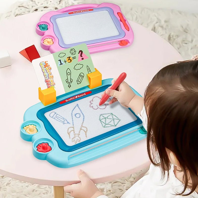 Magnetic Drawing Board with Flash Cards - 009-2098 - Planet Junior