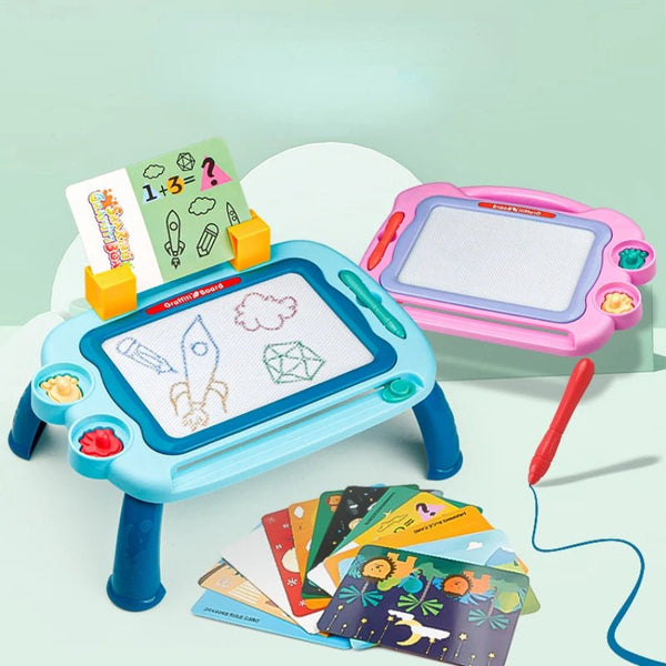 Magnetic Drawing Board with Flash Cards - 009-2098 - Planet Junior