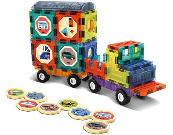 Magnetic Puzzle Blocks | 41Pcs - BLL - BL - 3404 - Planet Junior