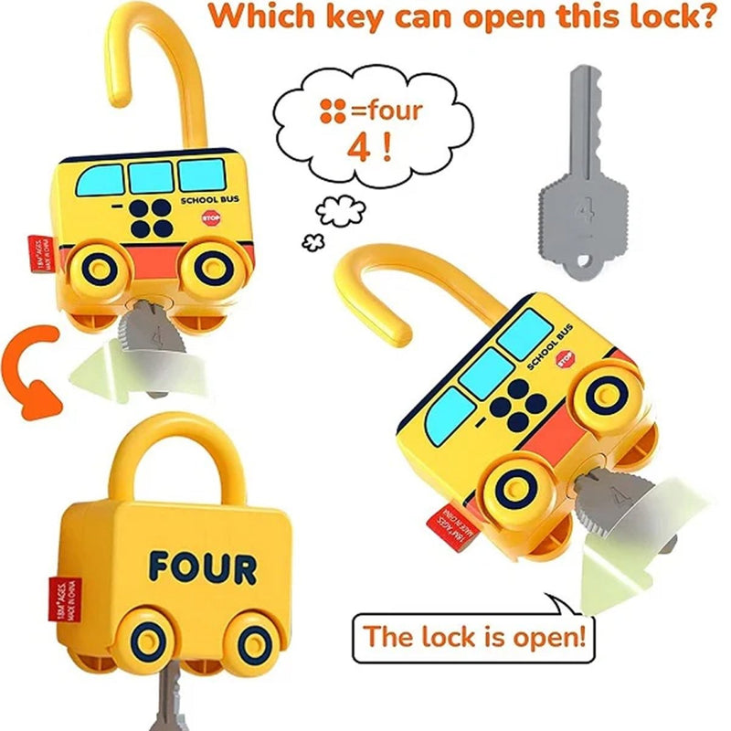 Matching Lock Car Set Puzzle | 3 Pcs - Planet Junior