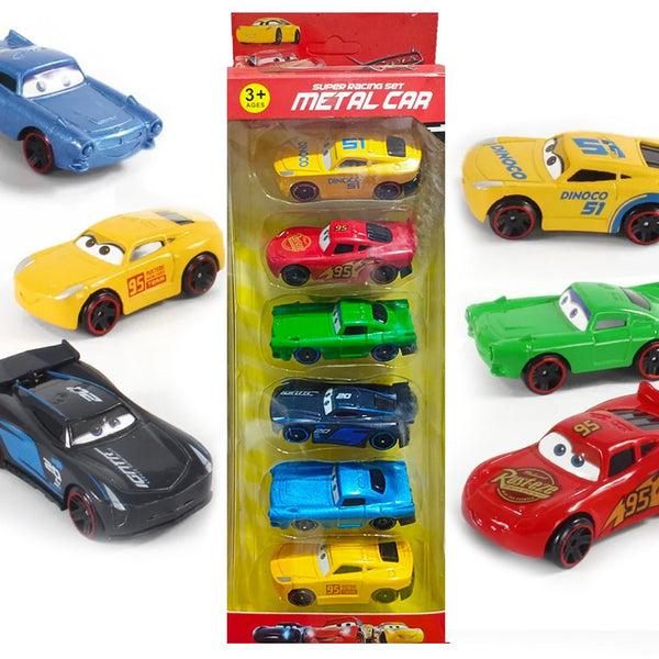 McQueen Alloy Metal Die-Cast Cars | Pack of 6 - RTAC1 - Planet Junior
