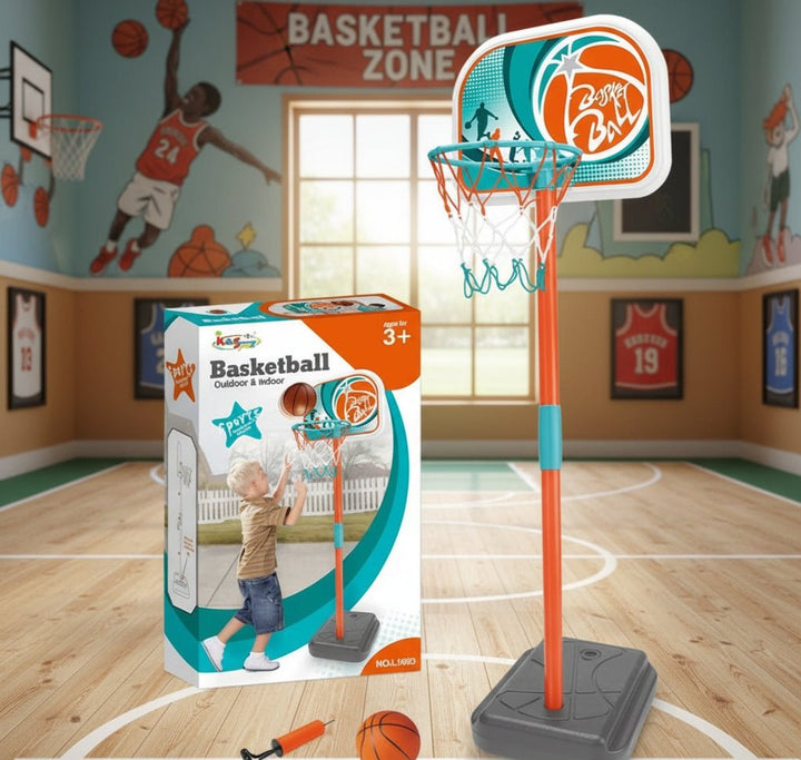 Medium Basketball Stand – Adjustable, Stable & Outdoor - Ready - BLL-BI-1903LQ- - Planet Junior