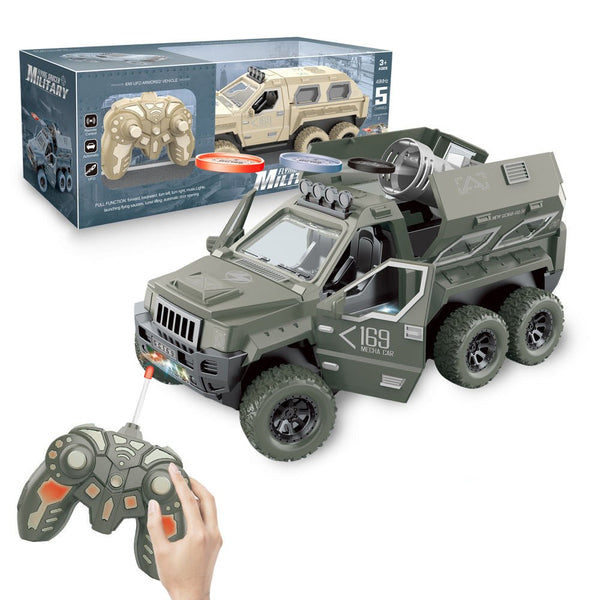 Military Flying Saucer Remote Control Jeep with Automatic Open Doors - AKT169161 - Planet Junior