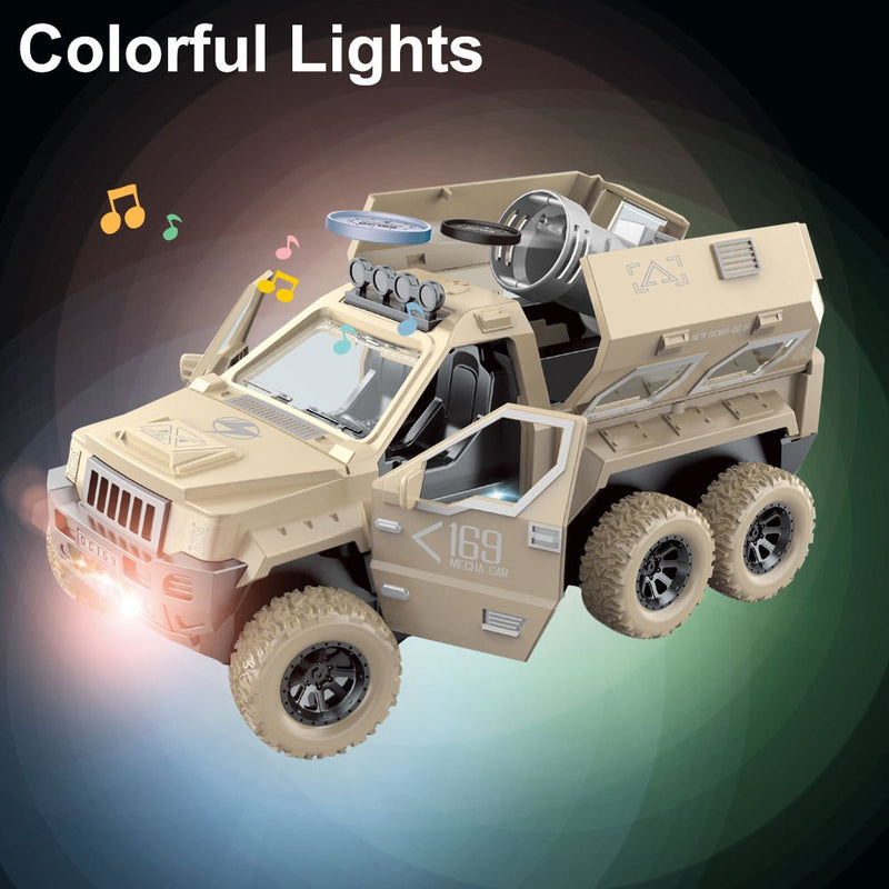 Military Flying Saucer Remote Control Jeep with Automatic Open Doors - AKT169161 - Planet Junior