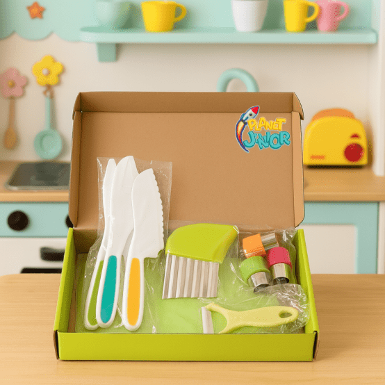 Mini Chef Starter Kit – Safe & Colorful Cutting Kids Kitchen Set 🍉🔪 - HK - KT1 - Planet Junior
