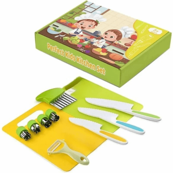 Mini Chef Starter Kit – Safe & Colorful Cutting Kids Kitchen Set 🍉🔪 - HK - KT1 - Planet Junior