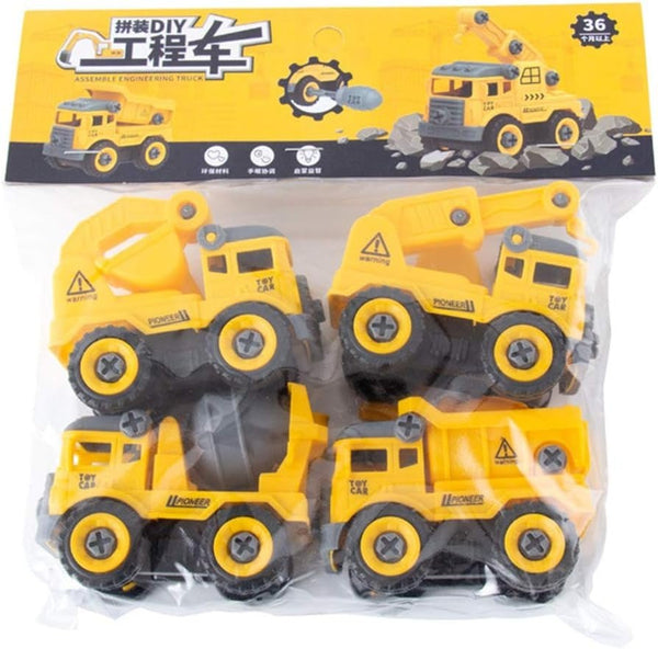 Mini Construction Vehicles Set - BLL - DK - 269 - 16 - Planet Junior