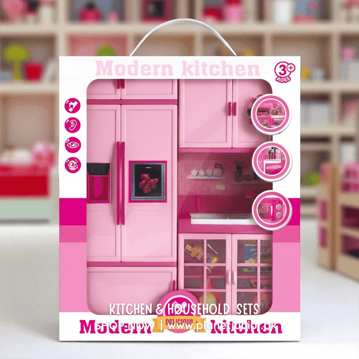 Mini Pretend Kitchen for Kids – Cooking Role - Play Set with Utensils - ZT - 322 - 11 - Planet Junior