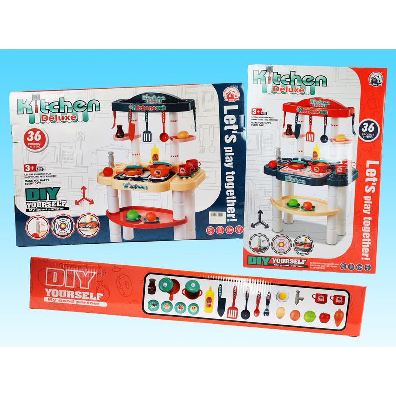 Modern Kitchen Playset | 30 Pcs - DK689-2A - Planet Junior