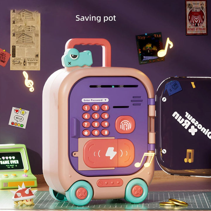 Monster - Themed Password Money Bank ATM with Wheels | Thumb Impression, Password, Sound And Light - RT-CQ001 - Planet Junior