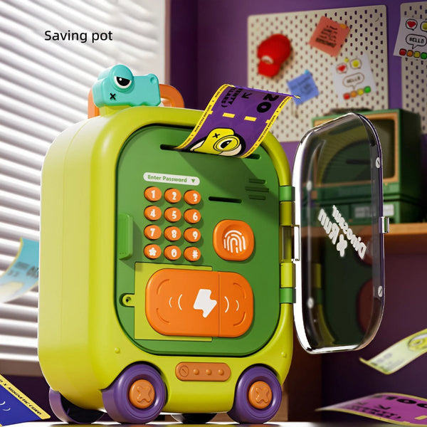 Monster - Themed Password Money Bank ATM with Wheels | Thumb Impression, Password, Sound And Light - RT-CQ001 - Planet Junior