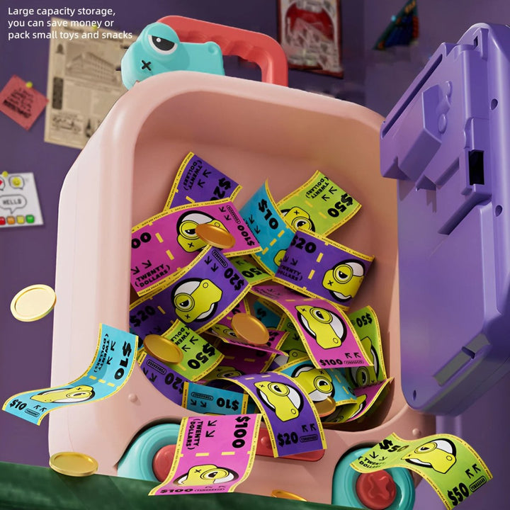 Monster - Themed Password Money Bank ATM with Wheels | Thumb Impression, Password, Sound And Light - RT-CQ001 - Planet Junior