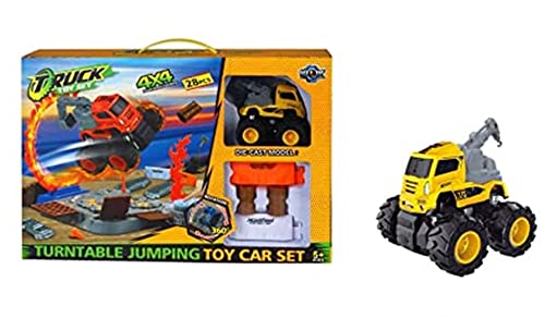 Monster Truck Stunt Play Set | 28 Pcs - BLL - TR - 600 - 117 - Planet Junior