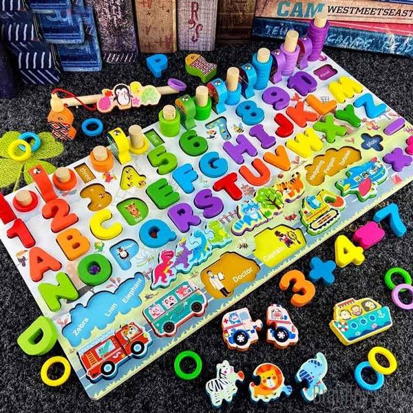 Montessori Magnetic Wooden Educational Puzzles - 8836 - Planet Junior