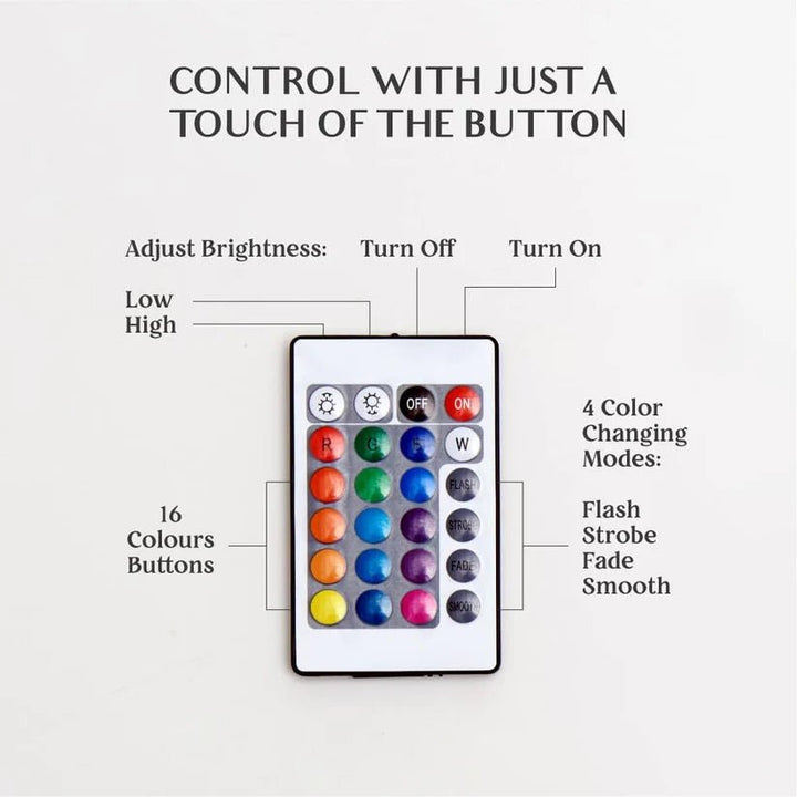 Moon Lamp with Wooden Base – 16 Colors of Magic for Your Space - TM-3D - Planet Junior