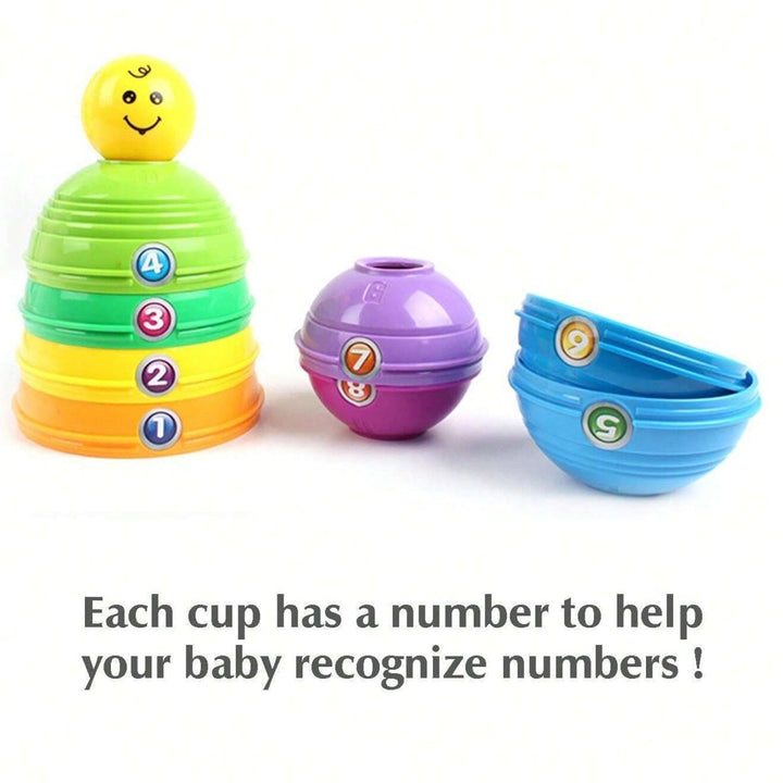 Multi - Color Infant Stacking and Sorting Cup - BLL - MT - 2012 - 9A - Planet Junior