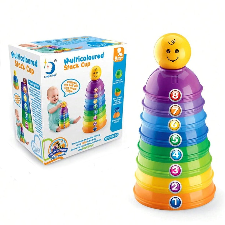 Multi - Color Infant Stacking and Sorting Cup - BLL - MT - 2012 - 9A - Planet Junior
