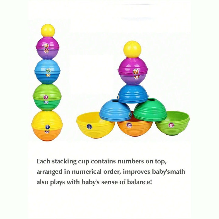 Multi - Color Infant Stacking and Sorting Cup - BLL - MT - 2012 - 9A - Planet Junior