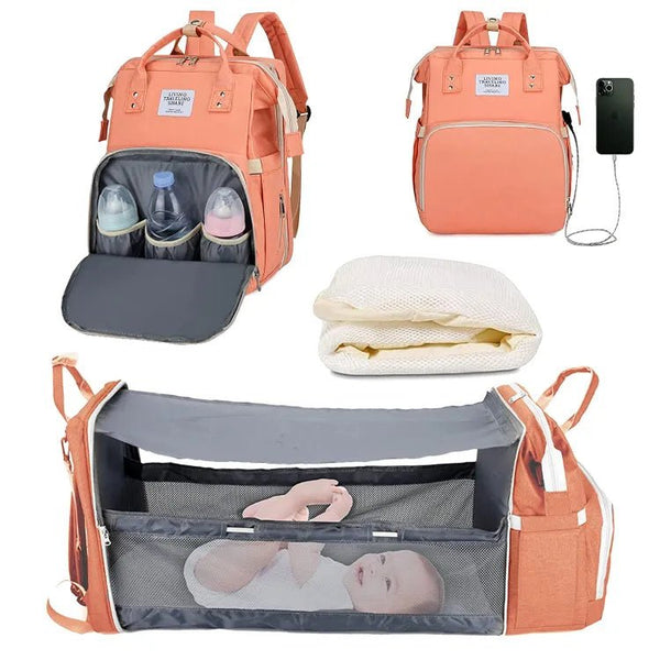 Multi - Function Baby Bag with Bed - BLL - BGG - 1002 - Planet Junior