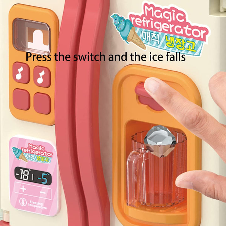 Multi - Function Mini Fridge – Lights, Spray & Pretend Play Fun - HK-G227A - Planet Junior