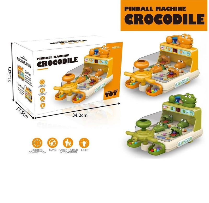 Multi Player Crocodile Arcade Pinball Game Set - 158 - 22C - Planet Junior