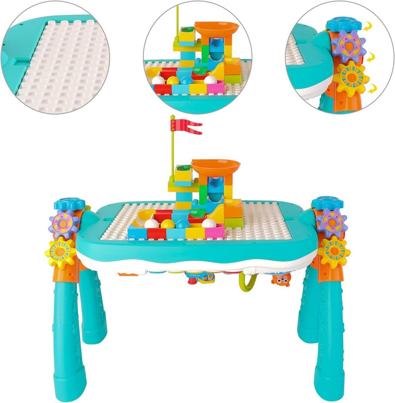 Multi - Purpose Activity Table for Kids with Blocks, Musical Toys, Bluetooth & USB Connectivity - 9930 - Planet Junior