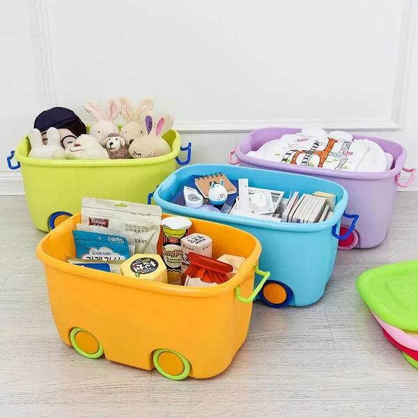 Multi Purpose Large Toy Storage Box with Wheels & Locks - ST19963 - Planet Junior