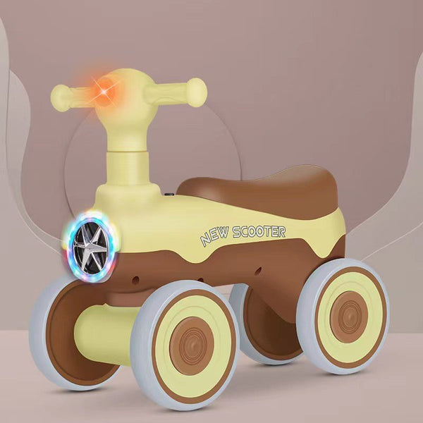 Multicolor 4 Wheels Push Scooter - BLL - PC - 606 - Planet Junior