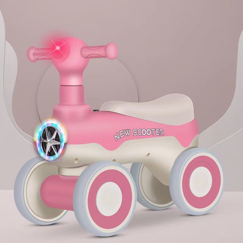 Multicolor 4 Wheels Push Scooter - BLL - PC - 606 - Planet Junior