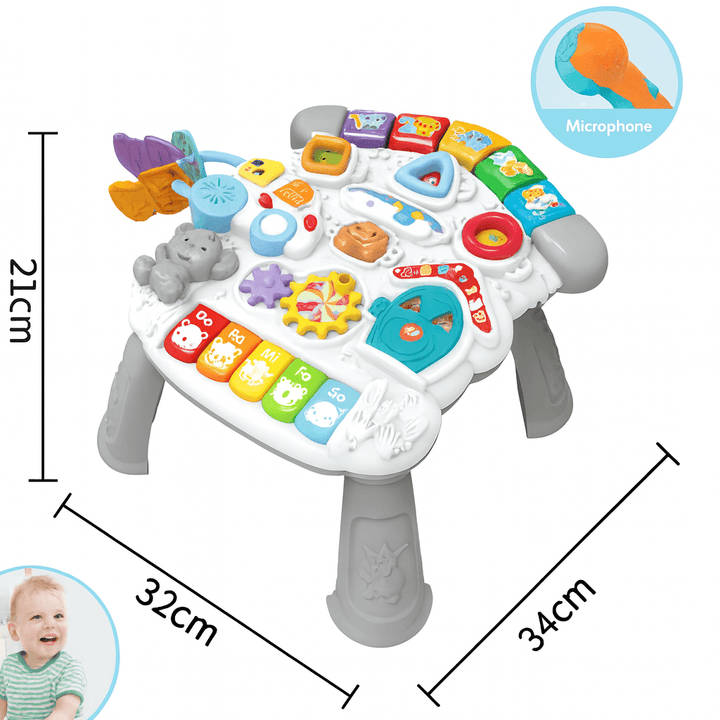 Multifunctional Baby Activity Table – Music, Lights & Learning Play Station - RT-7763 - Planet Junior
