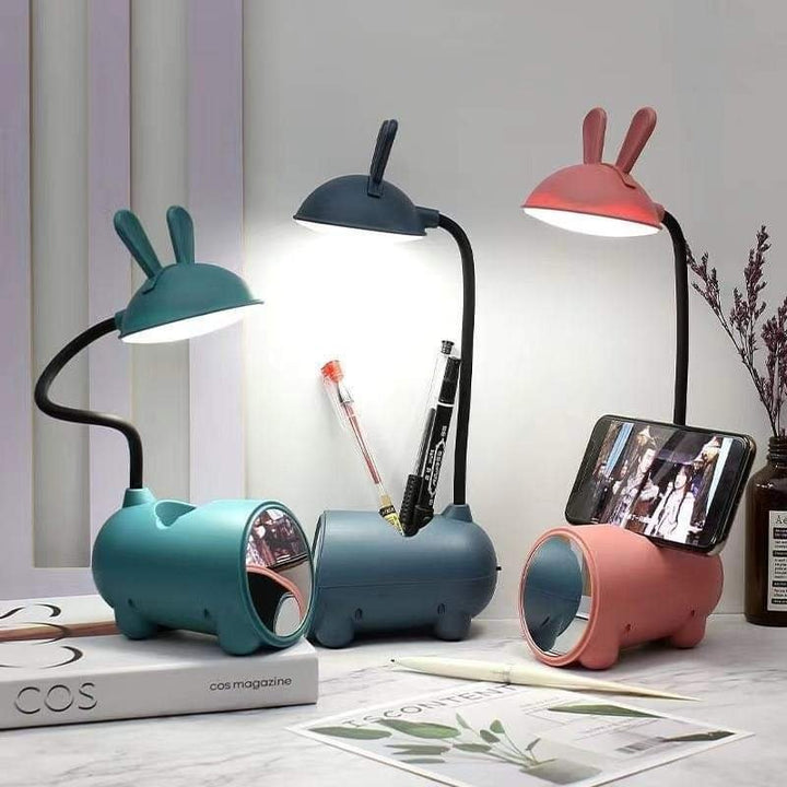 Multipurpose Compact LED Lamp with Pen Holder & Mirror - BLL - WC - 004L - Planet Junior