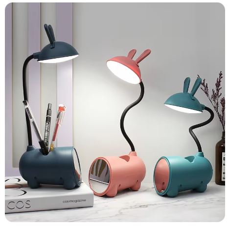 Multipurpose Compact LED Lamp with Pen Holder & Mirror - BLL - WC - 004L - Planet Junior