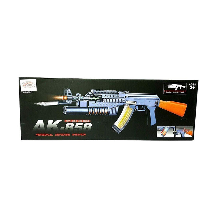 Musical AK - 858 Gun with Lights - BLL - GN - 858AK - Planet Junior