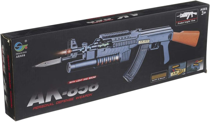 Musical AK - 858 Gun with Lights - BLL - GN - 858AK - Planet Junior