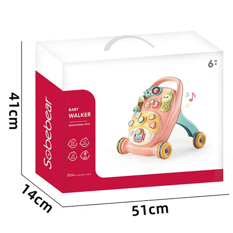 Musical Baby Activity Walker with Shape Cognitive Stroller - BLL - AW - 1055 - 1YL - Planet Junior