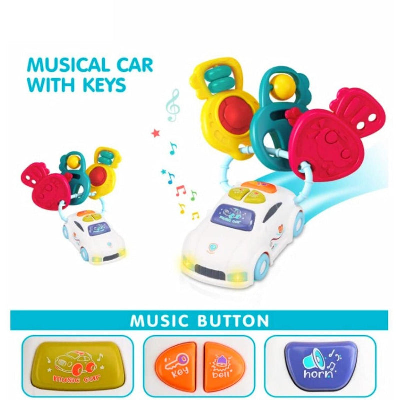 Musical Car with Rattle Keys - BLL - MT - 855 - 75D - Planet Junior