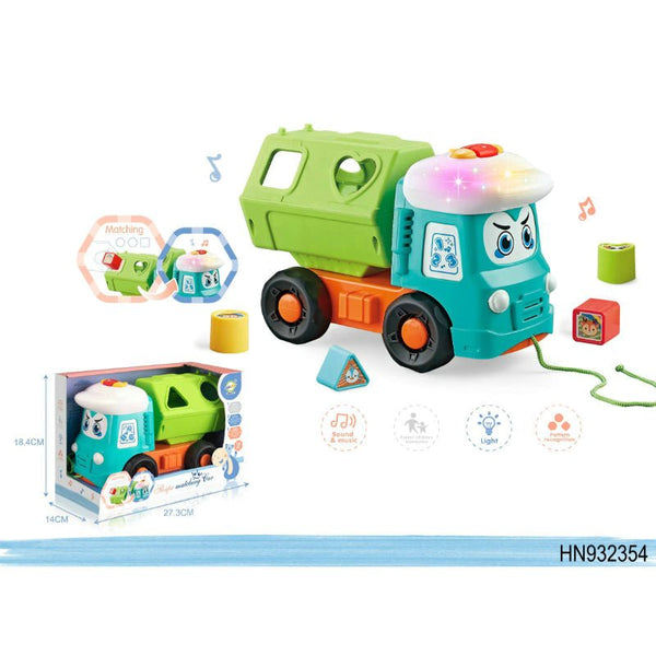 Musical Construction Truck with Shapes Blocks - BLL - MT - 503 - 9 - Planet Junior