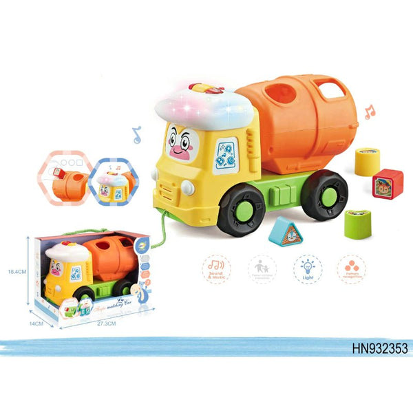 Musical Construction Truck with shapes Blocks - BLL - MT - 503 - 8 - Planet Junior