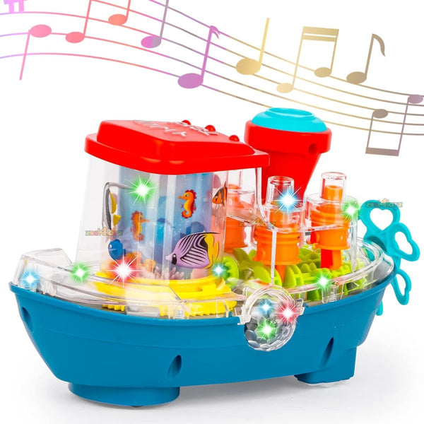 Musical Gear Ship with Lights - MT921 - Planet Junior