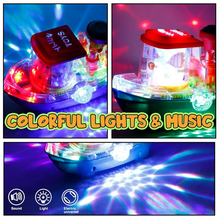 Musical Gear Ship with Lights - MT921 - Planet Junior