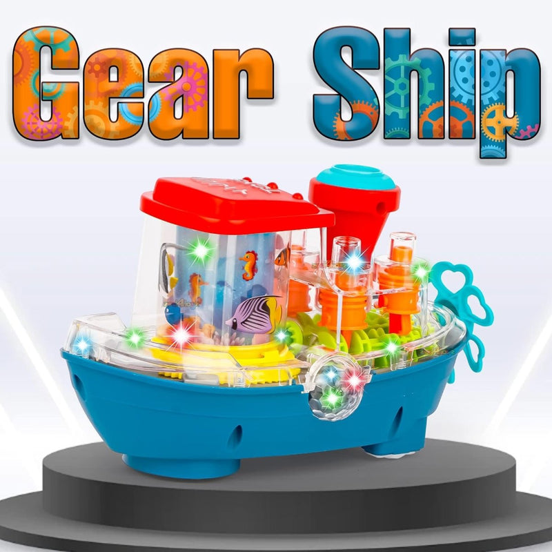 Musical Gear Ship with Lights - MT921 - Planet Junior